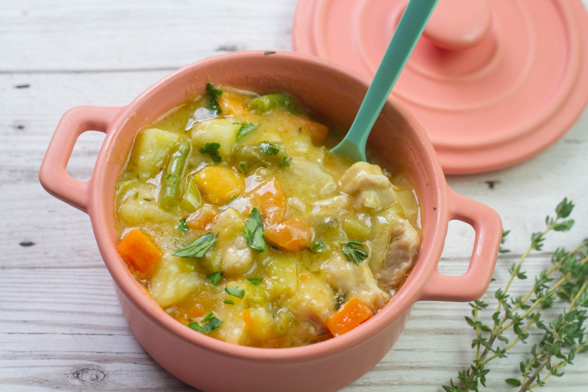 Veggie packed chicken stew for kids Family Dinners