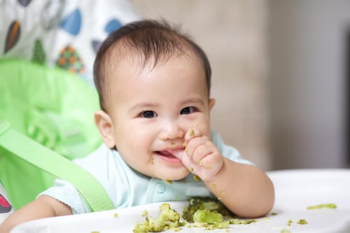 Baby led weaning foods by age - see which foods are best for baby at each stage of weaning - help them to enjoy finger foods