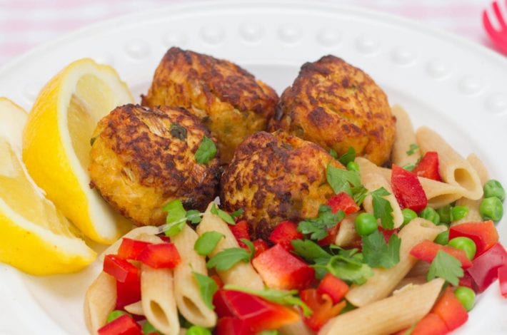 Chicken balls - try these delicious pear and quinoa chicken balls for a healthy and tasty kids meal
