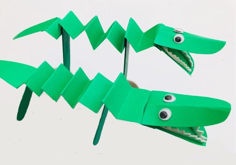 Cool Crocodile Popsicle Stick Craft For Kids 