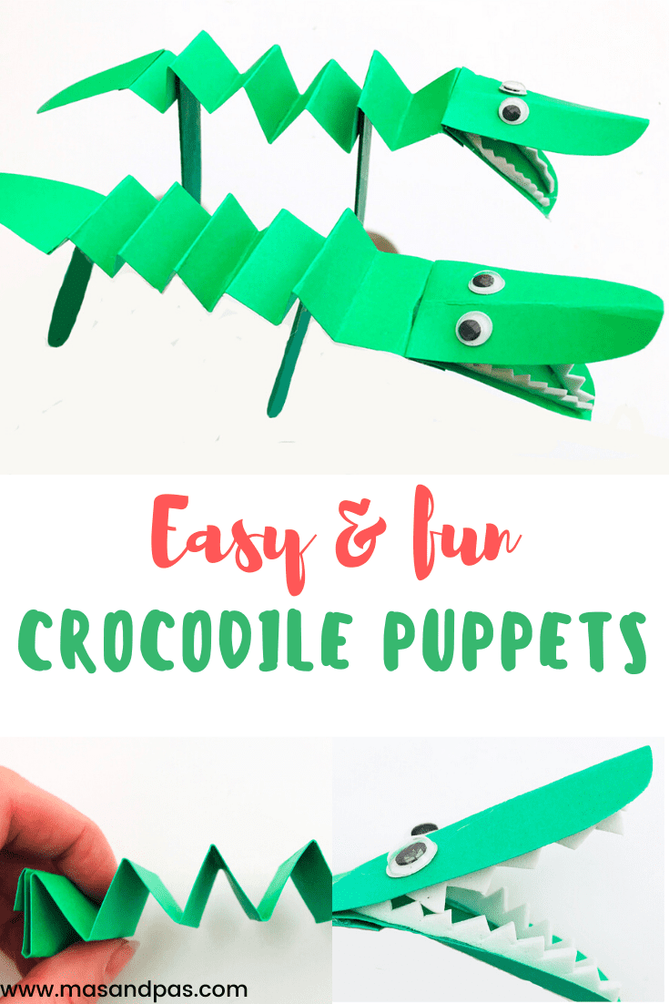 Cool Crocodile Popsicle Stick Craft for Kids | Fun Kids Crafts