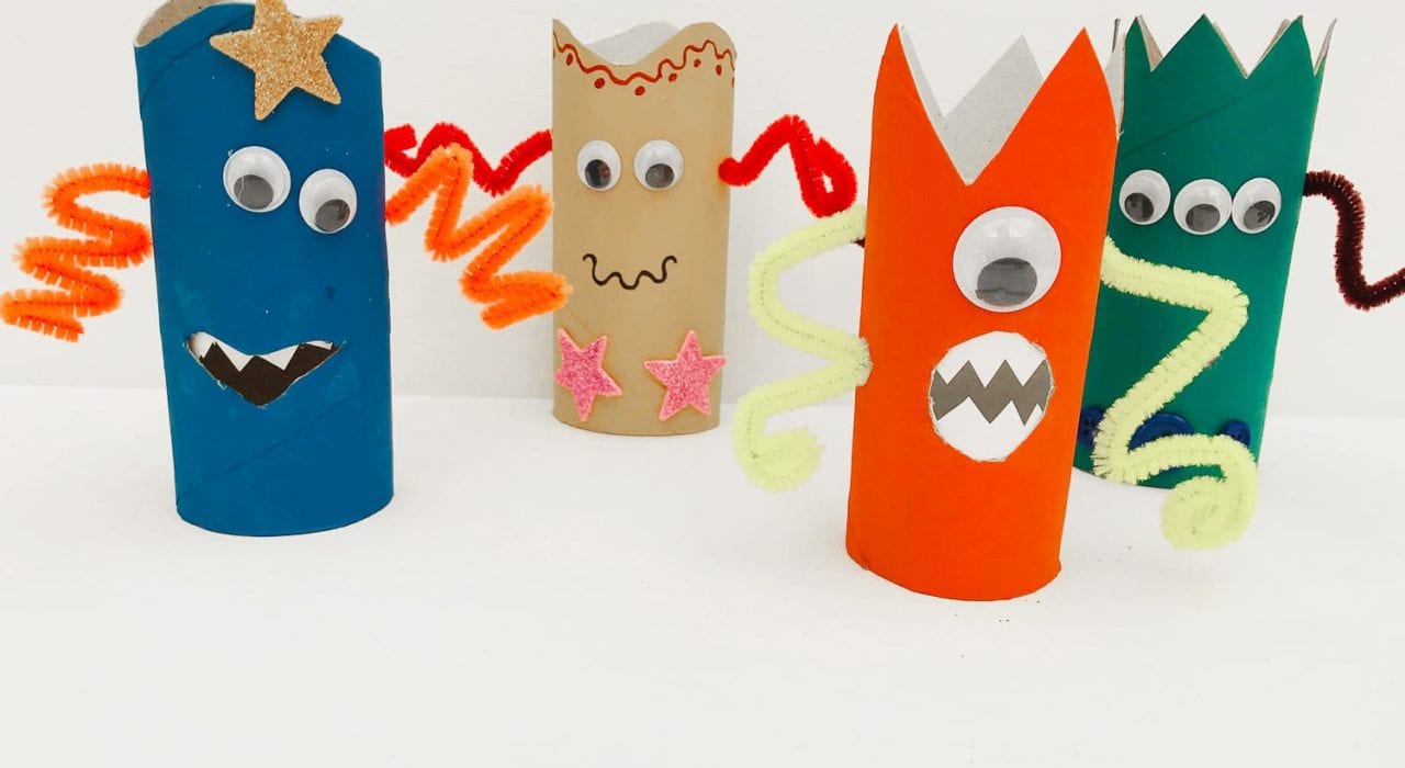 toilet paper monsters craft