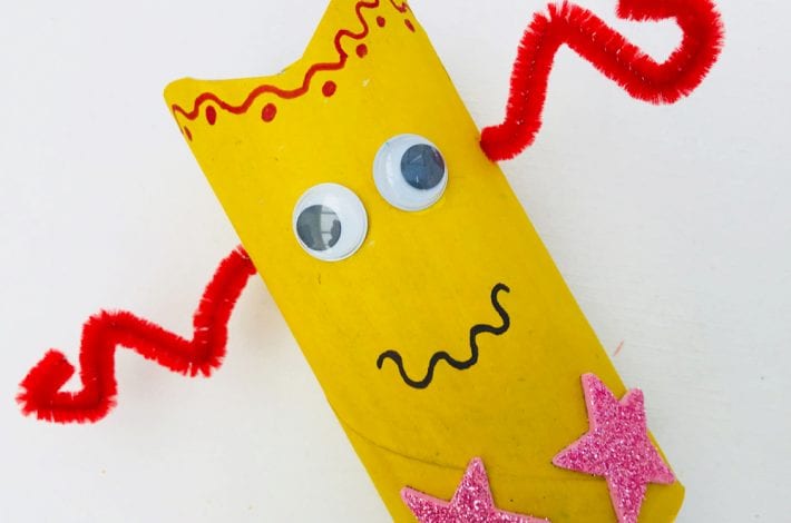Toilet roll monster craft - How to make toilet roll monsters - a fun craft for kids