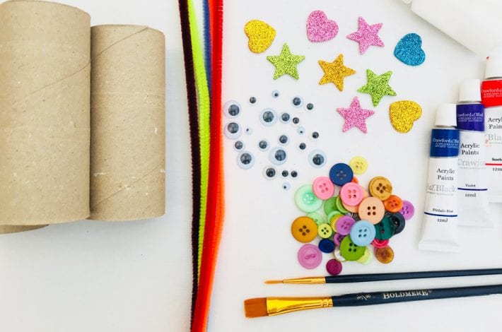 Toilet roll monster craft - How to make toilet roll monsters - a fun craft for kids