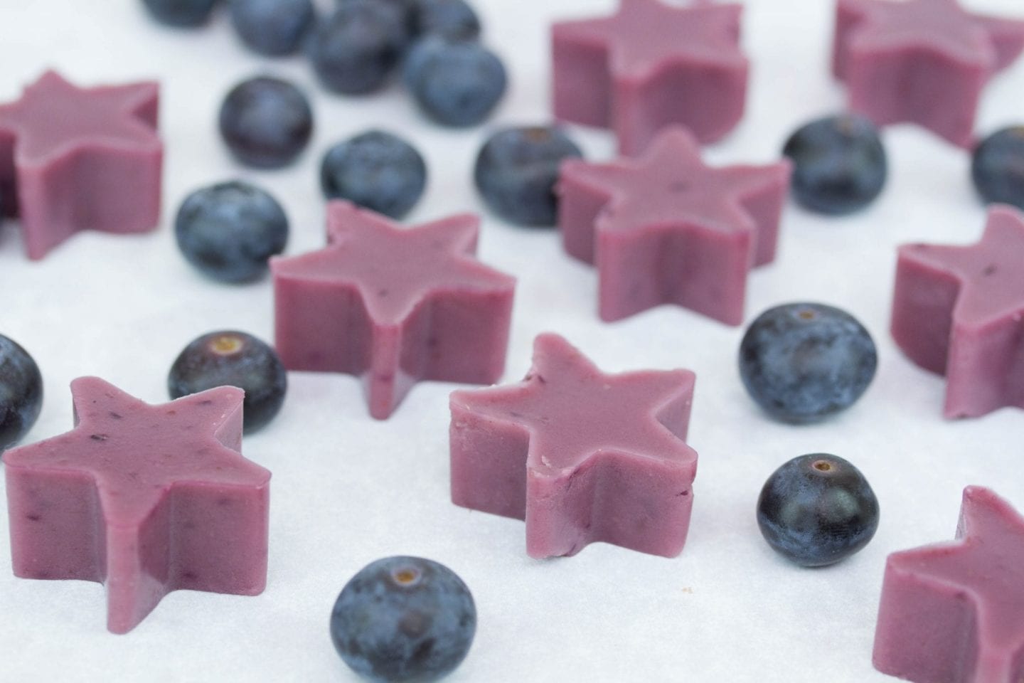 Homemade sweets, chewy blueberry gummies image