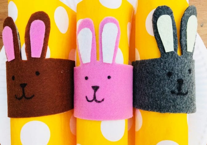 DIY Easter decorations. Make your own Easter table decorations with these fun Easter crafts for kids.