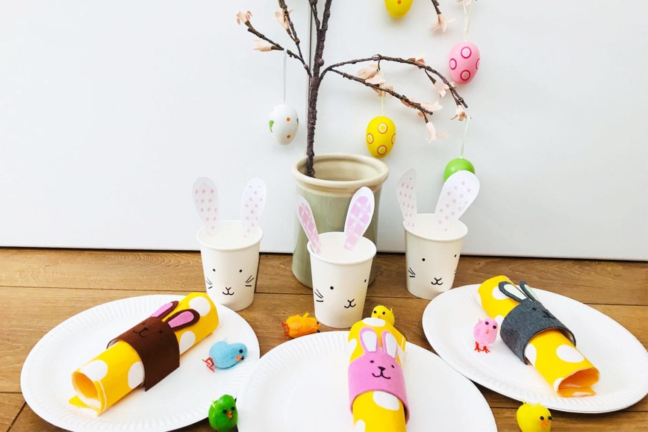 DIY Easter decorations. Make your own Easter table decorations with these fun Easter crafts for kids.