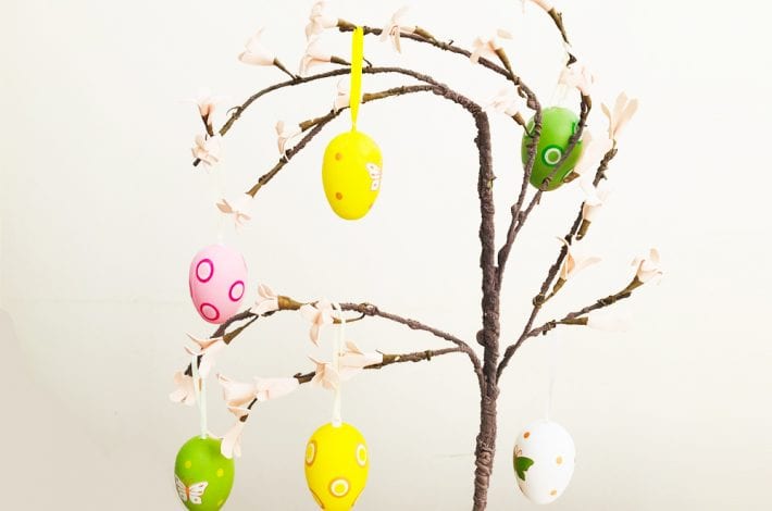 DIY Easter decorations. Make your own Easter table decorations with these fun Easter crafts for kids.