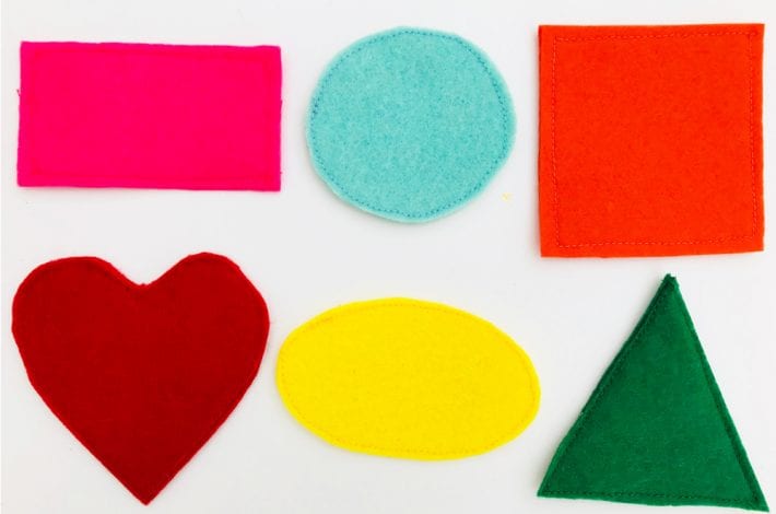 How to make a shape matching game for kids - enjoy playing this fun shape matching game with these felt shapes