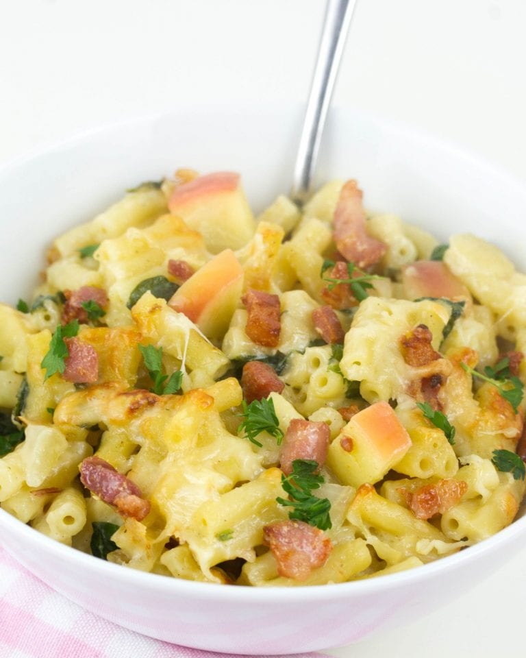 Secretly healthy apple mac and cheese Little Gourmet