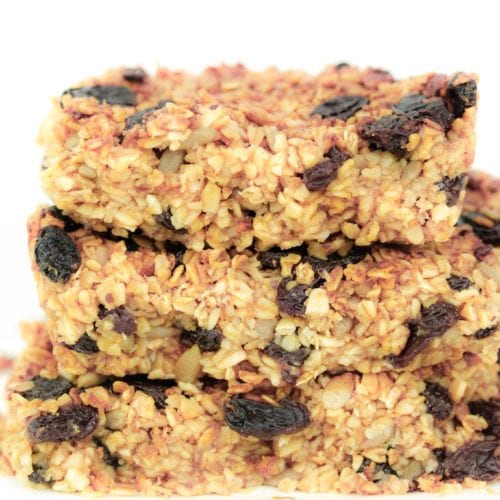 Easy raisin flapjack Healthy Kids Snack