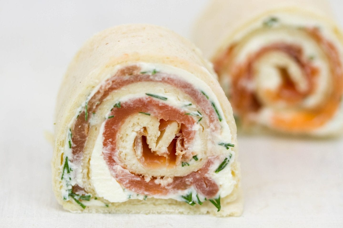 Easy smoked salmon pinwheels image