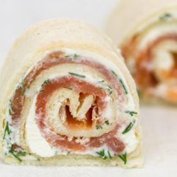 Smoked salmon pinwheels - try these smoked salmon roll ups for quick and easy party food for kids parties