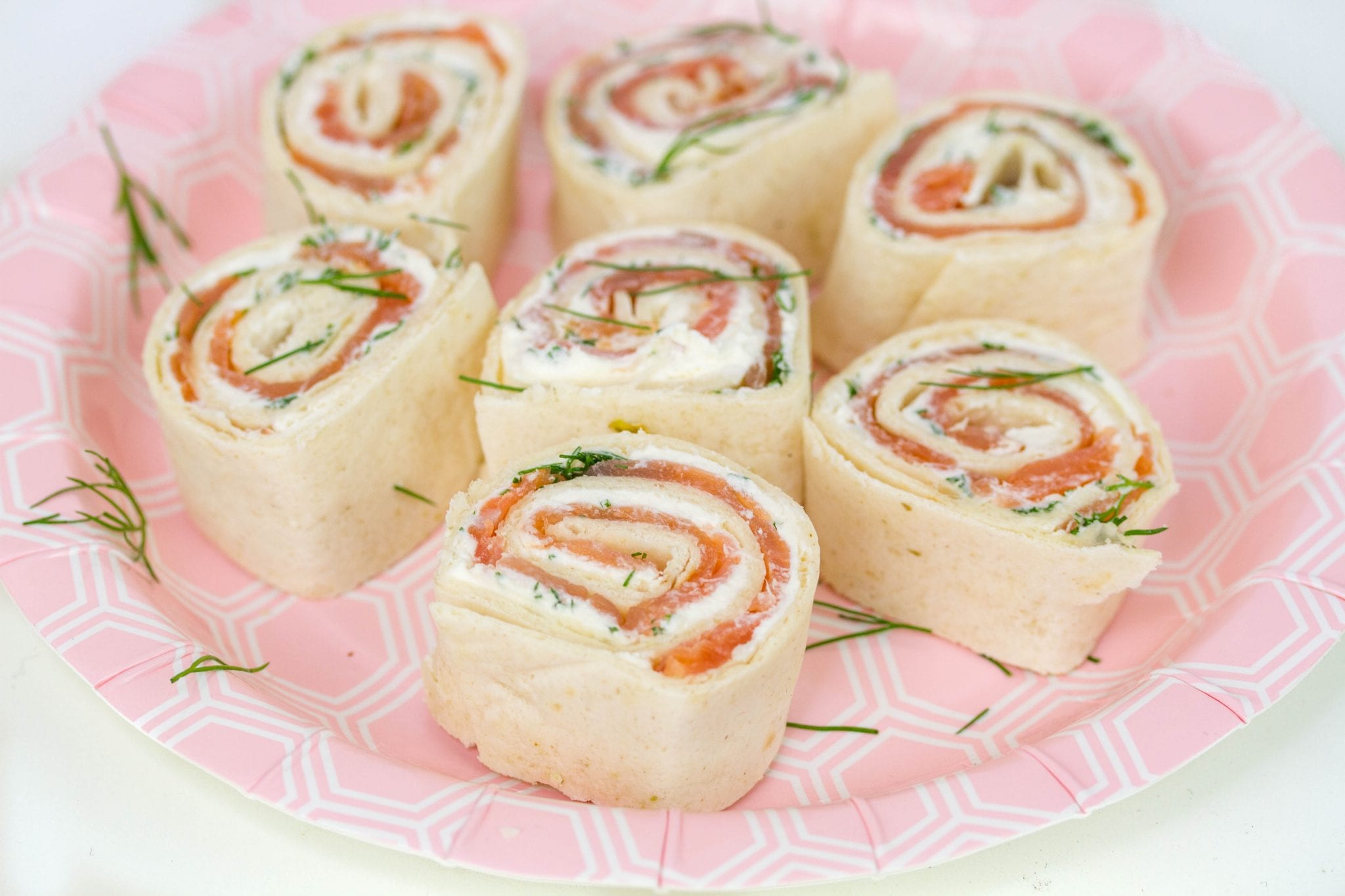 Easy smoked salmon pinwheels | Kids Party Food | Mas &amp; Pas