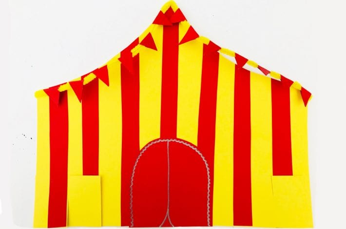 Circus birthday party decorations - make these great carnival or circus party centrepieces for your kids themed birthday party.