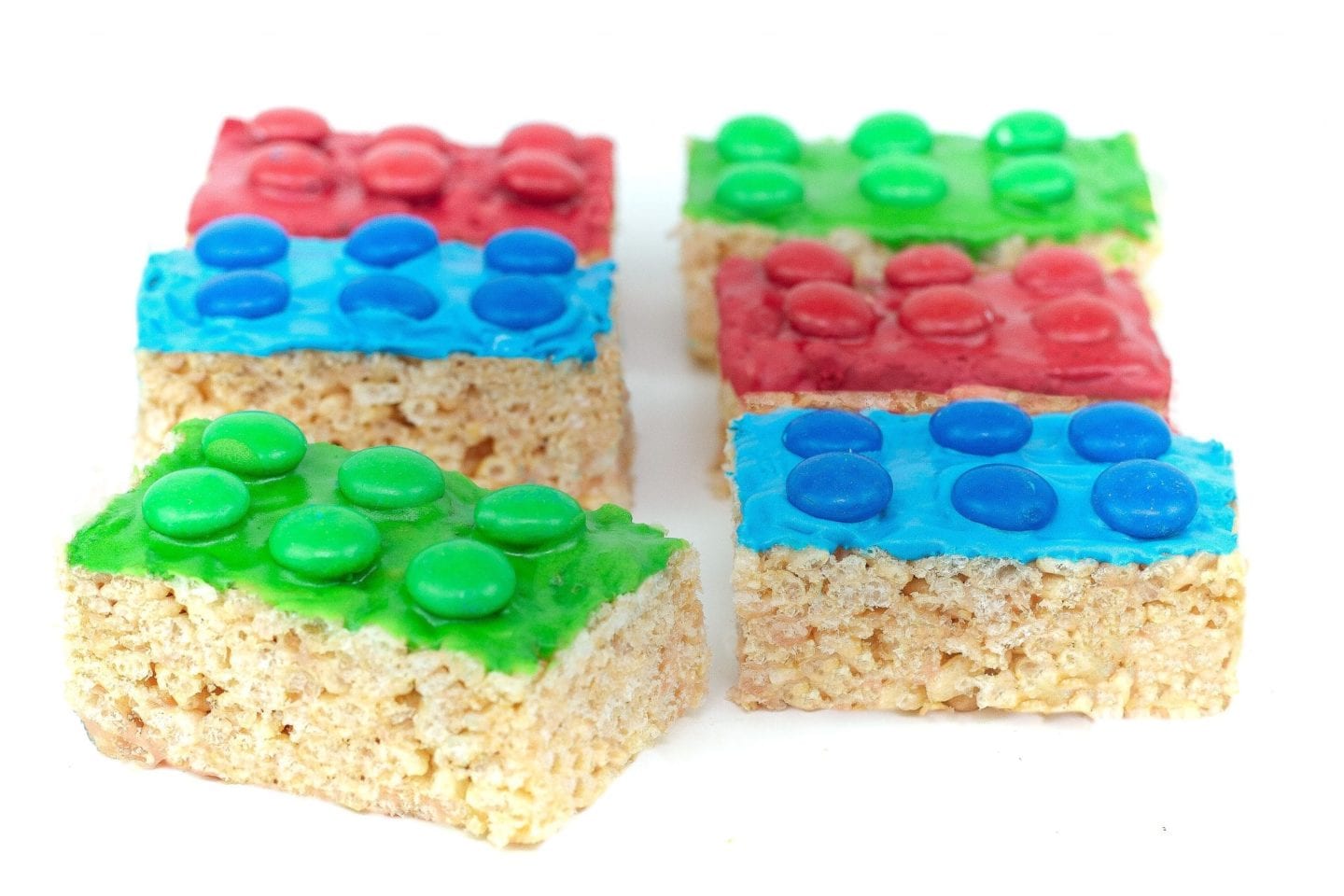 Fun Lego M&M Rice Krispie treats image