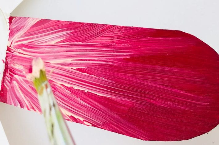 Pretty painted paper cup flowers - try this beautiful spring craft for kids