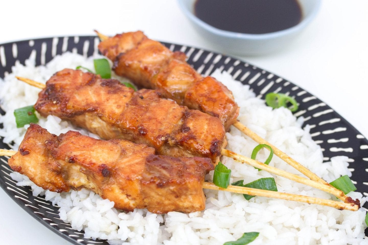 Glazed teriyaki salmon sticks image