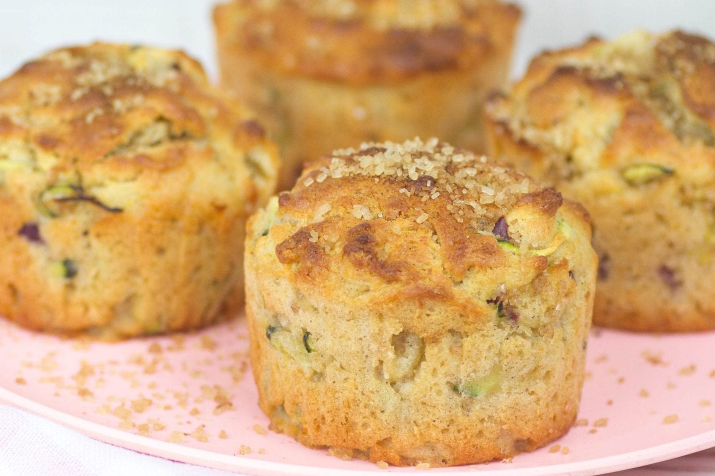 Apple zucchini muffins image