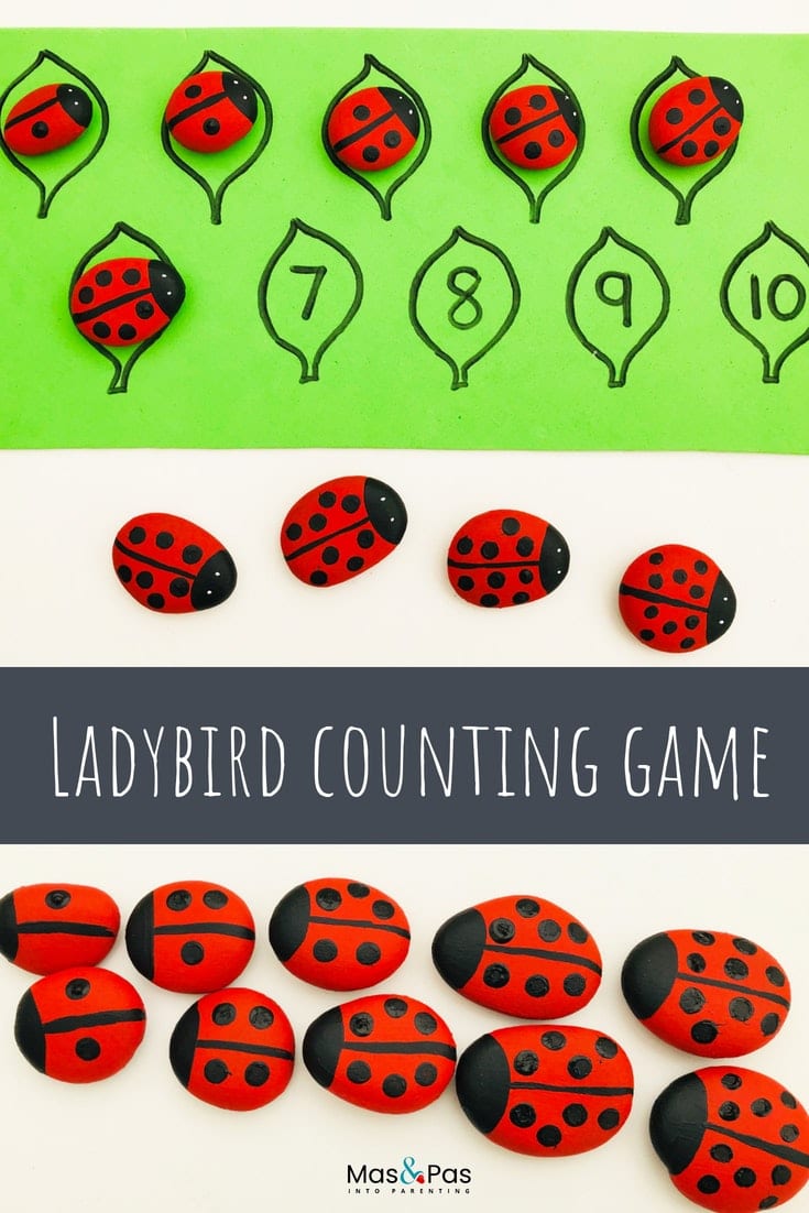 Ladybird counting game for kids - learning to count