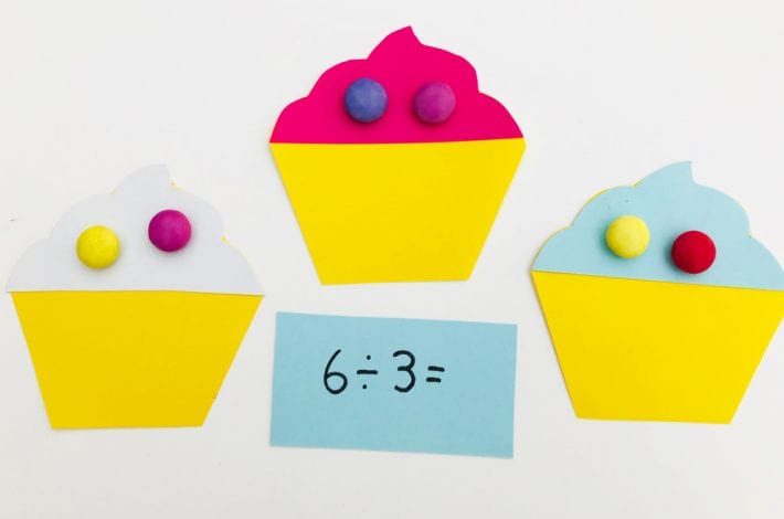 Have fun with times tables by playing this super fun (and yummy) cupcake game with your kids - a great game to teach those first times tables - learning fun for kids