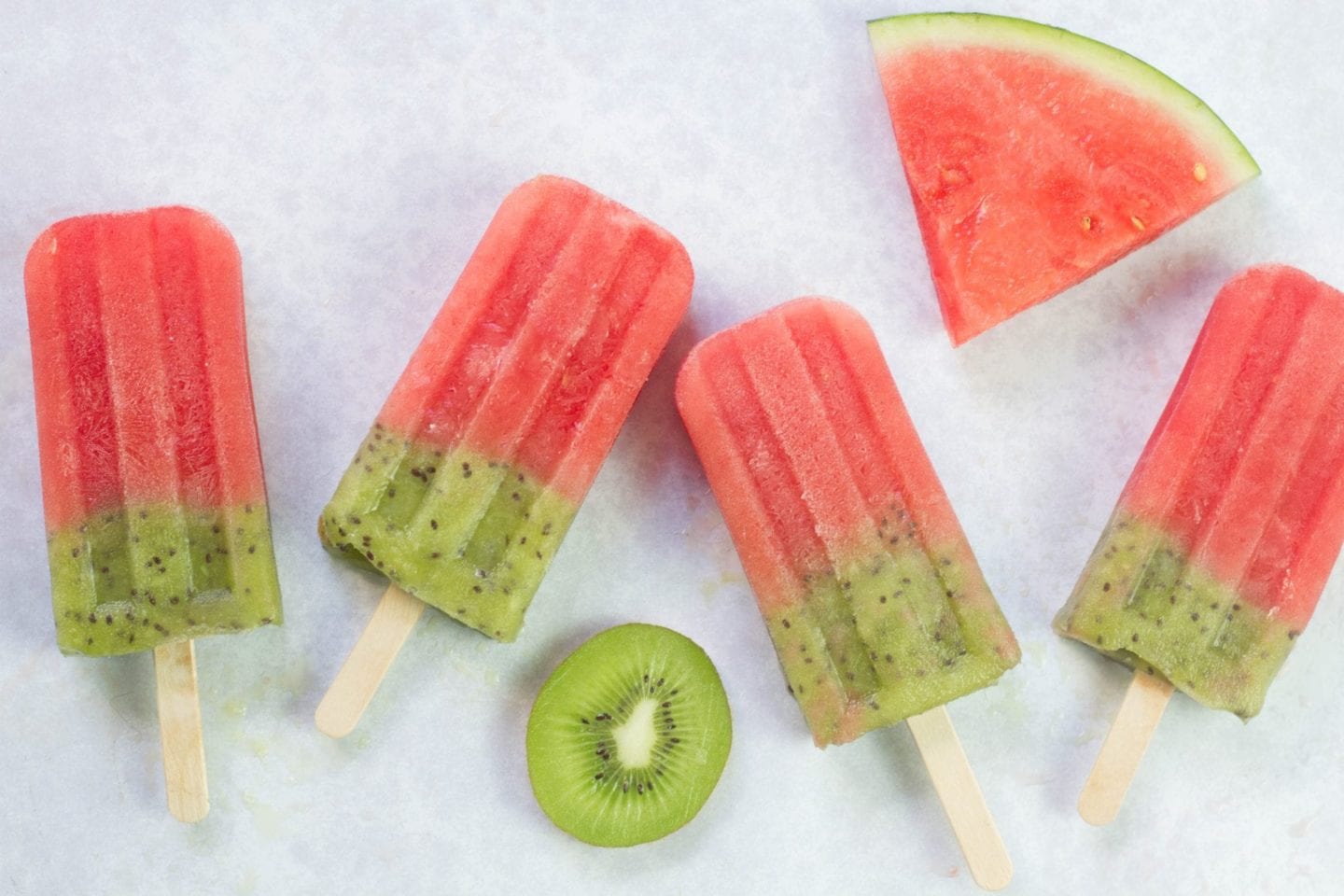 Kiwi watermelon popsicles image