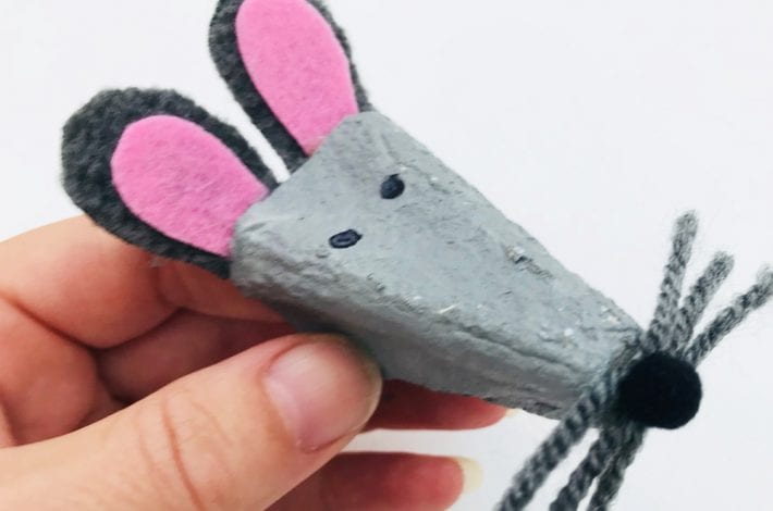 Make the cutest egg box mice finger puppets with this fun kids craft