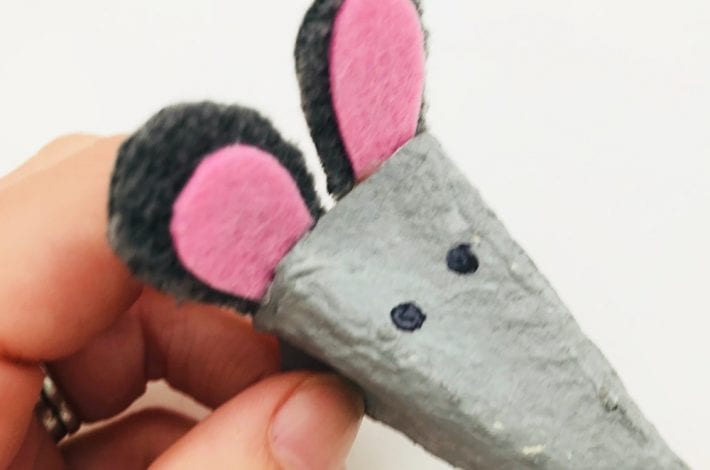 Make the cutest egg box mice finger puppets with this fun kids craft