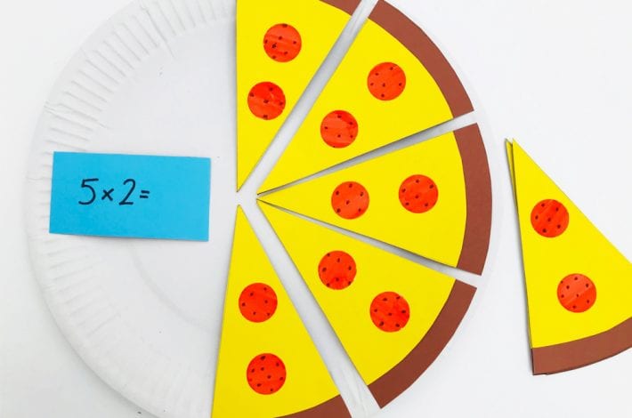 2x table fun pizza game. Times tables game for kids - learn times tables