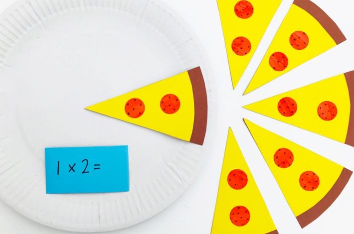 2x table fun pizza game. Times tables game for kids - learn times tables