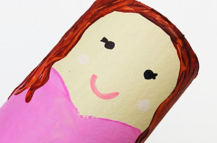 Make your own pretty paper roll princess with tulle netting skirt and try this fun toilet roll craft for kids