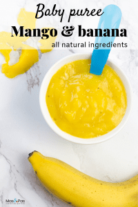 Mango and banana puree | Weaning