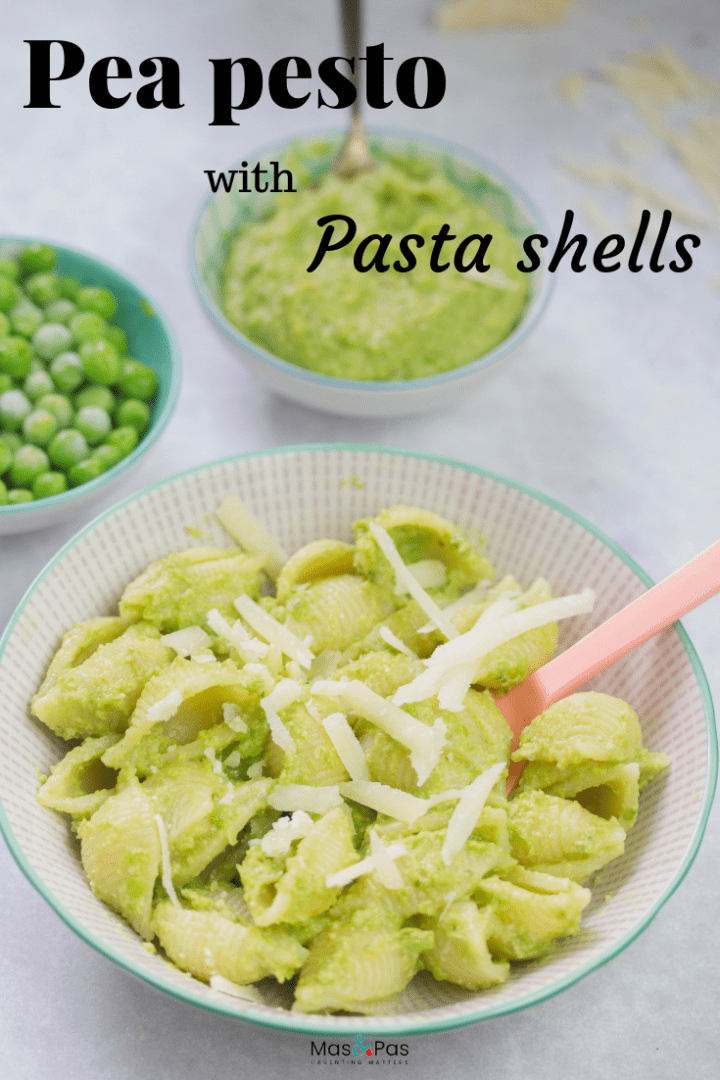 Pasta and pea pesto - make this tasty dish as a baby pasta meal or as a family dinner that everyone can enjoy