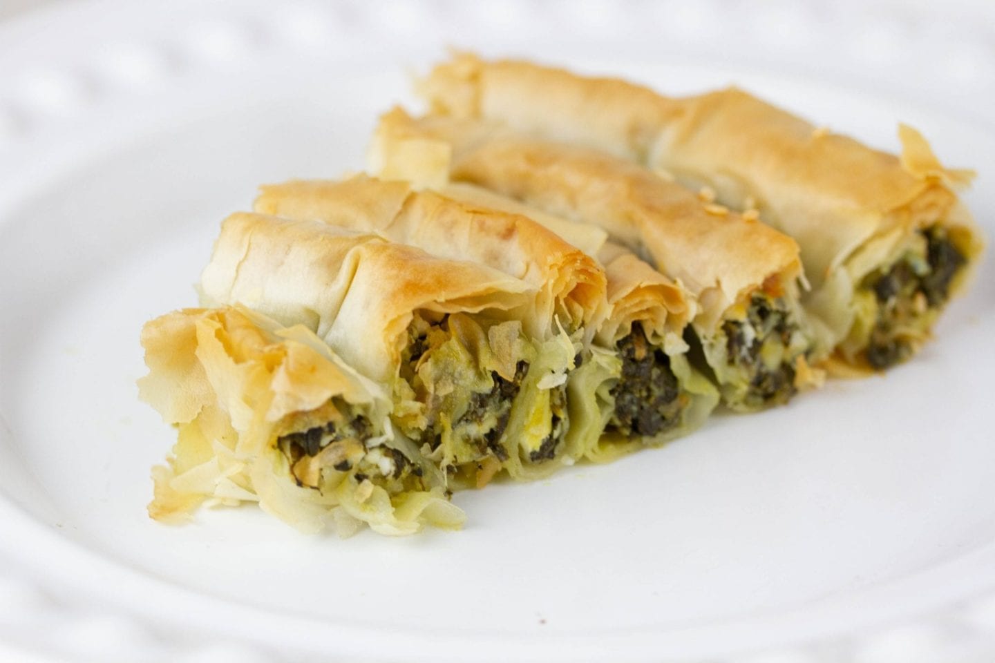 Spanakopita spiral with spinach and feta image