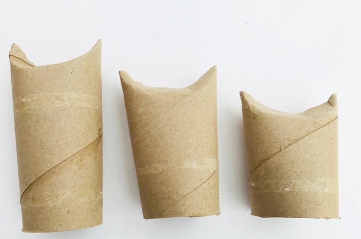 Toilet roll cats - make diy cats out of paper rolls or toilet rolls - a great kids craft