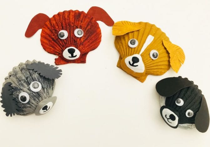 Easy seashell crafts: painted seashell pups | Arts & Crafts