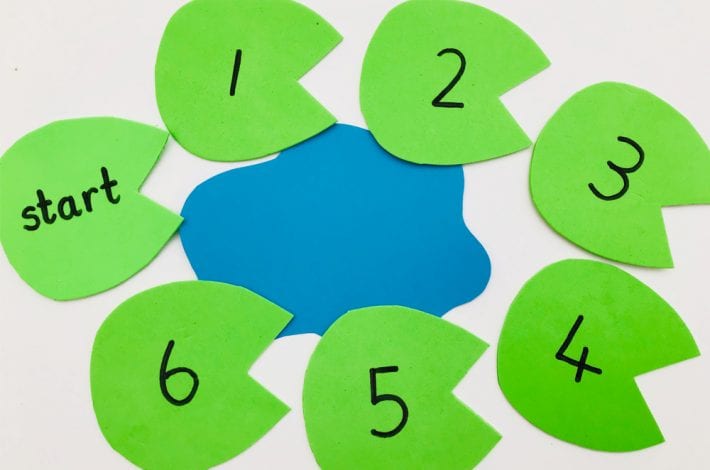 Play this leaping frogs number bonds game to learn those first additions. Practice number bonds to 10 in a fun game.