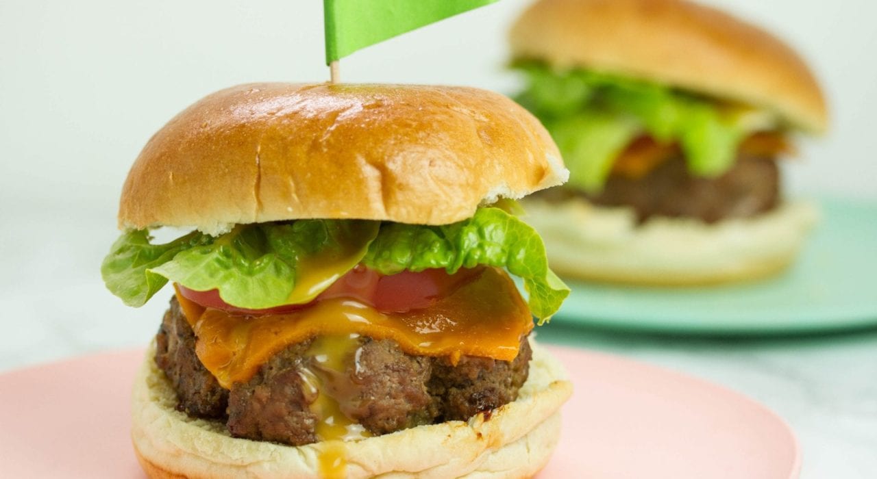 kids teriyaki burger - the ultimate burger for sunday grills or kids party food