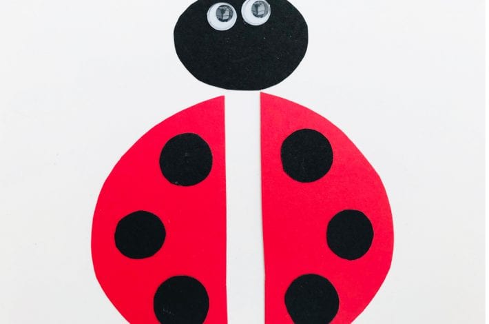 Ladybird finger puppet - enjoy making these animal finger puppets as a fun ladybird craft this summer