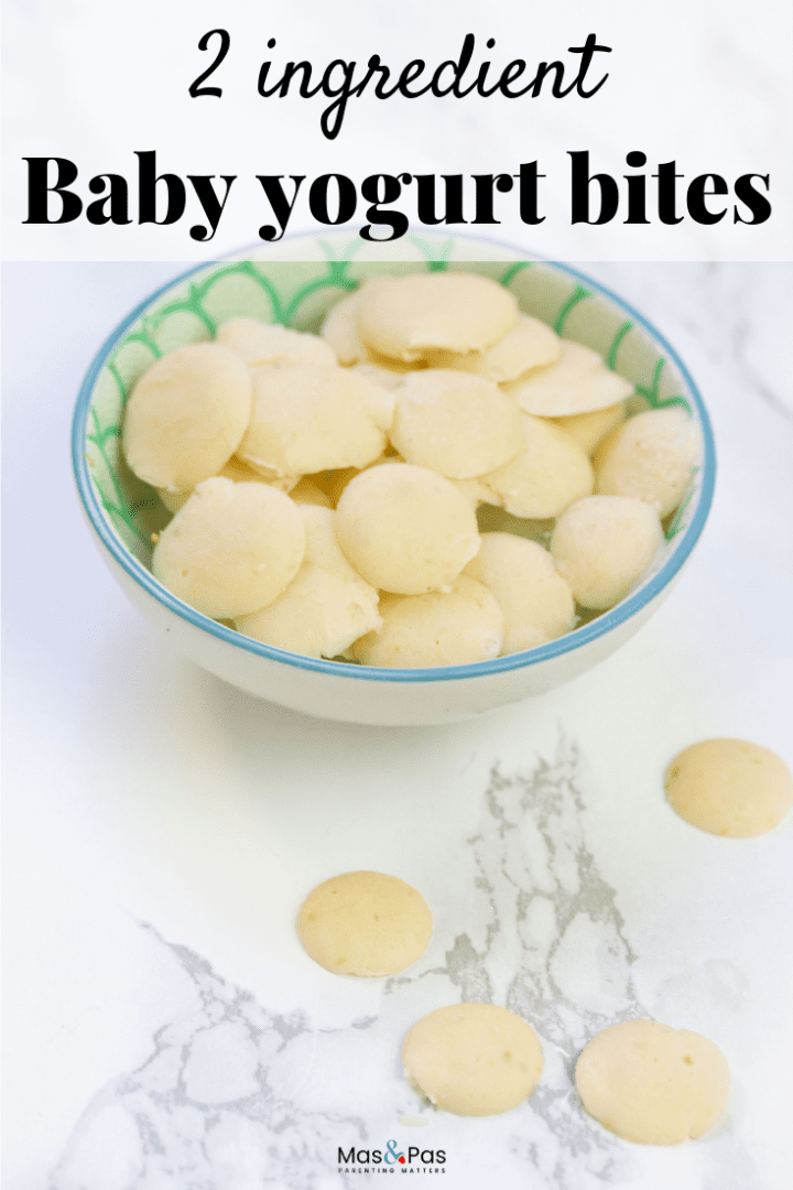 Baby yogurt bites - try these little fruit bites as a healthy snack for baby with just 2 ingredients