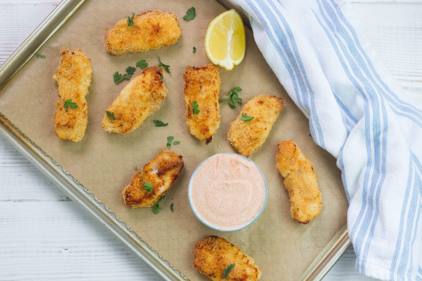 Lemon grilled chicken tenders image