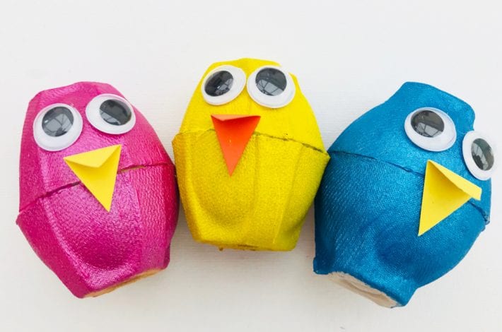 Easy peasy egg carton owls - a quick and easy kids animal craft