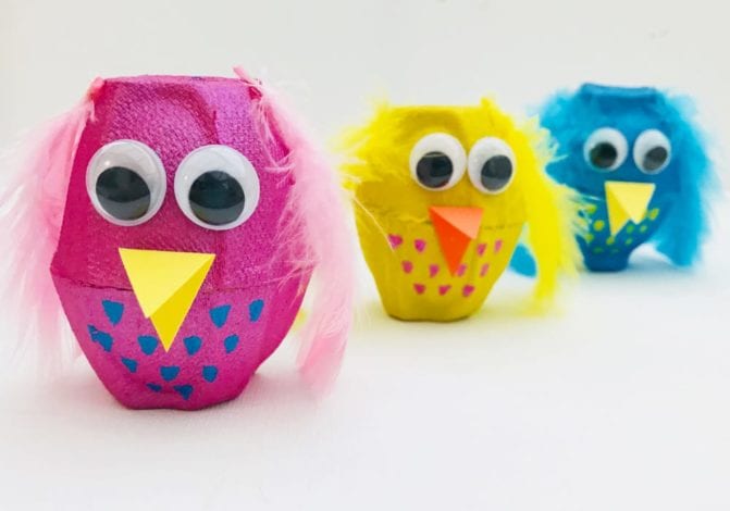 Eggcellent egg carton owls | Arts & Crafts