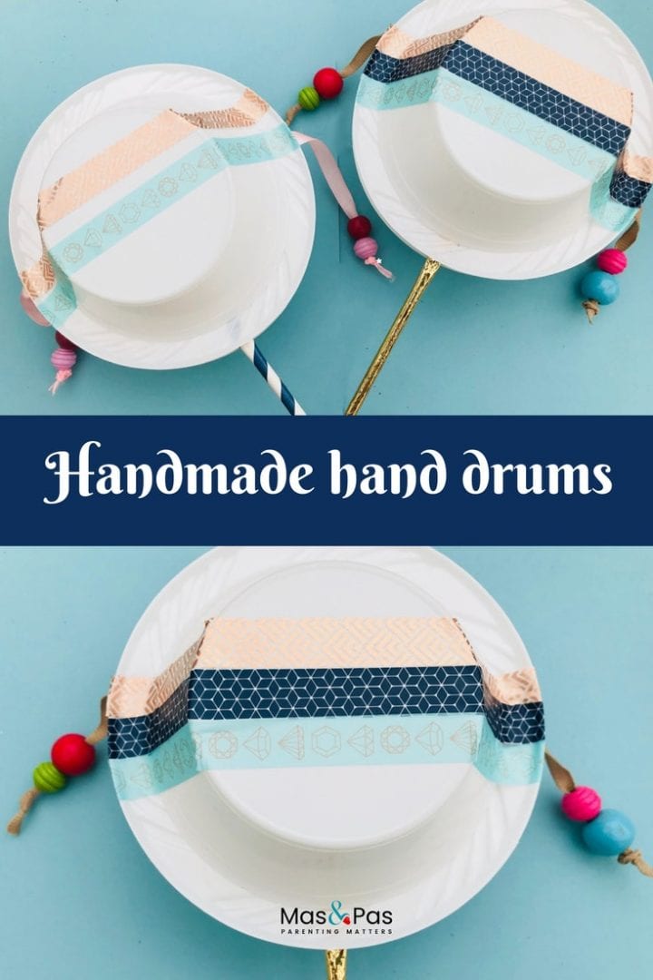 How to make hand drums - make your own DIY musical instrument with this fun kids craft from everyday household items