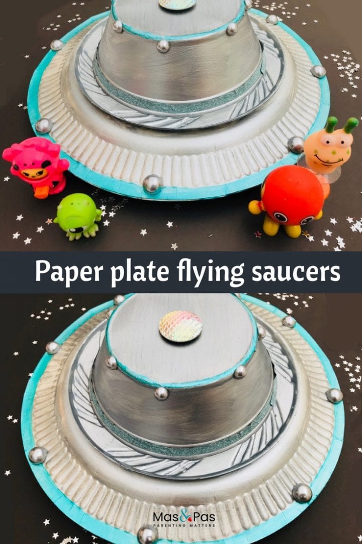 Alien spaceship craft - how to make a fabulous flying saucer out of a paper plate