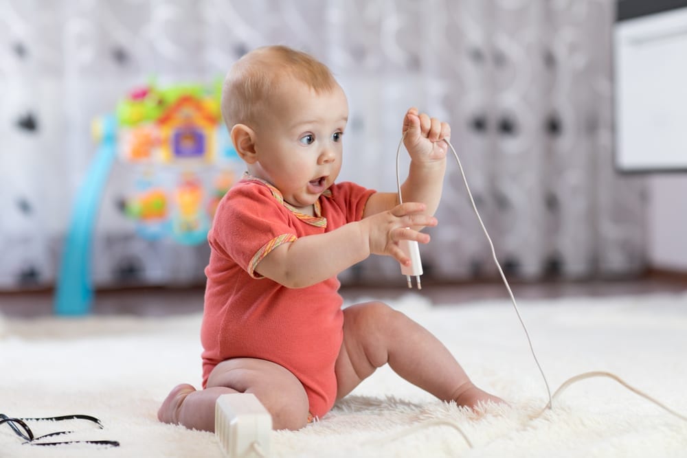 How would you babyproof these cords and outlets? : r/NewParents