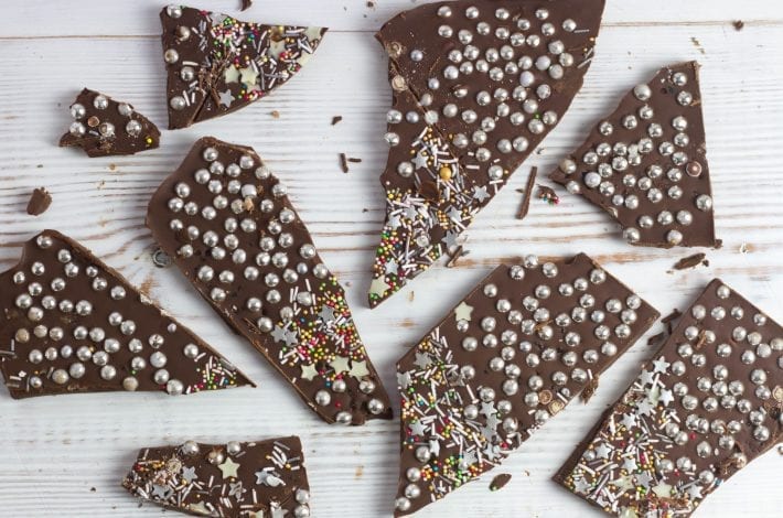 Make this crackling firework chocolate bark this bonfire night or for a fun baking activity with the kids