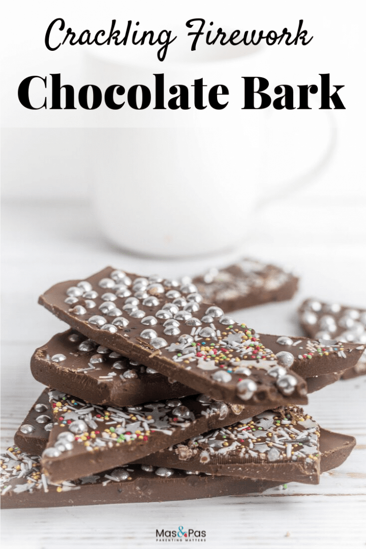 Make this crackling firework chocolate bark this bonfire night or for a fun baking activity with the kids