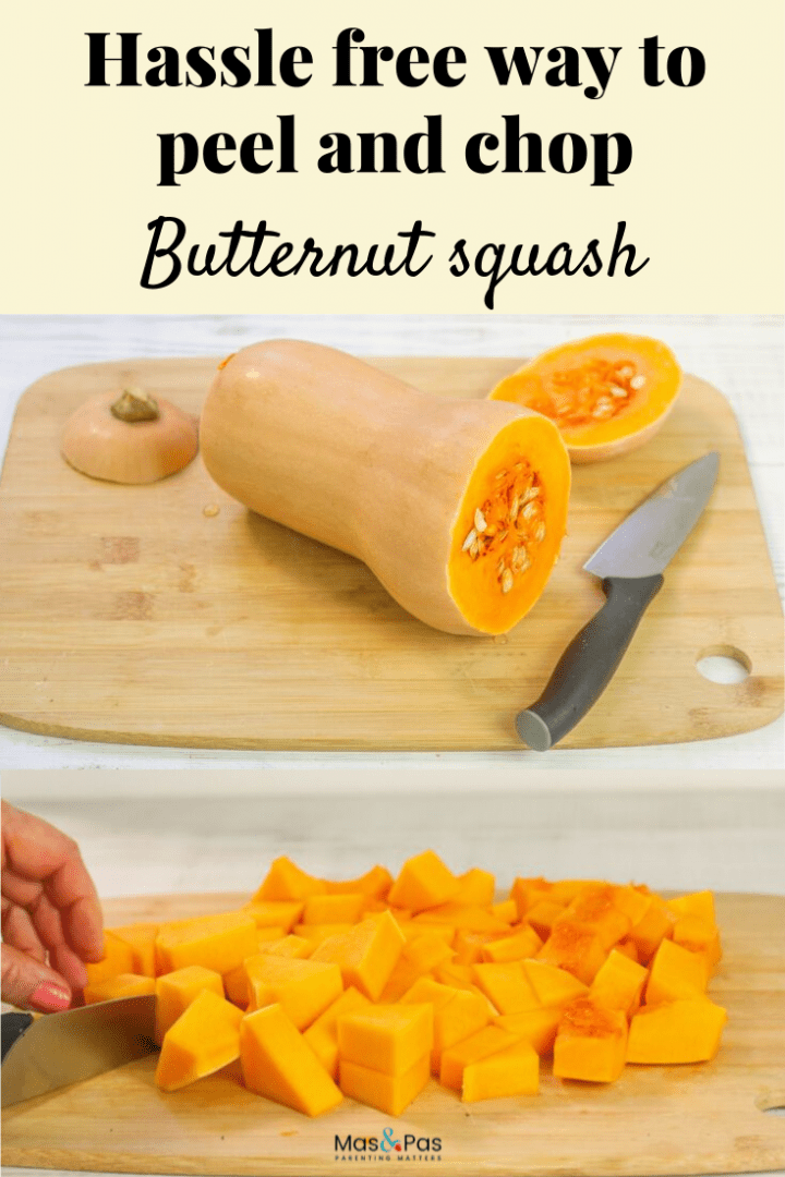 How to peel and cut a butternut squash - quick and hassle free method