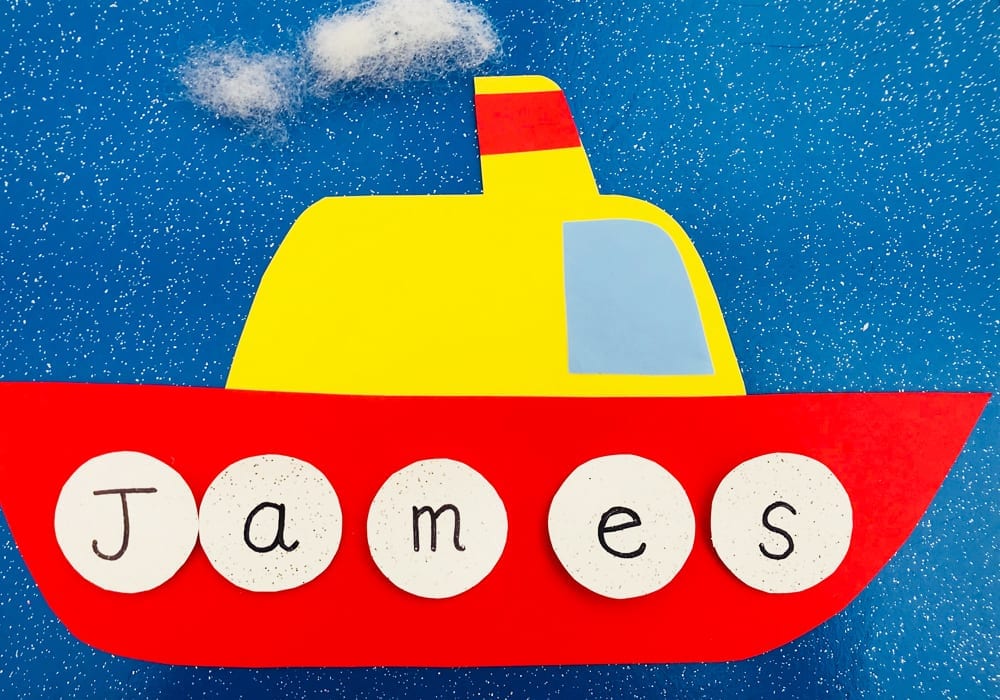 Ship Ahoy - Play this fun name game and help kids learn how to spell their first words, their name. A spell your name game for phonics fun.